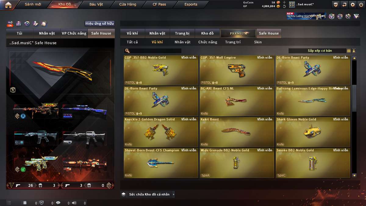 shop acc cf uy tin gia re